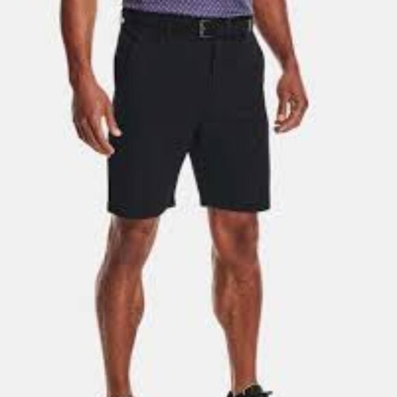 Under Armour Men's Heat Gear Loose Black Athletic/Golf Shorts Size 28 - Picture 1 of 7